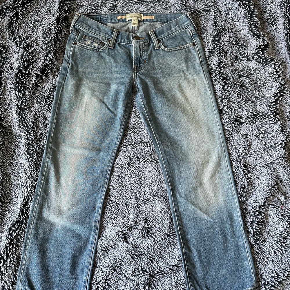 Abercrombie & Fitch Blue Straight Leg Jeans